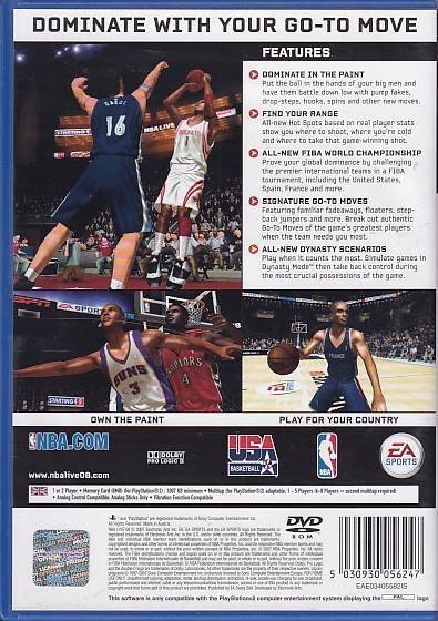 NBA Live 08 - PS2 (B Grade) (Genbrug)